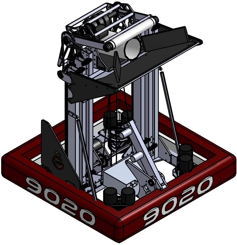 CAD render of the Team 9020 robot